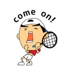 [LINEスタンプ] Day-to-day of tennis player