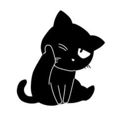 [LINEスタンプ] 黒猫のくろねこちゃん