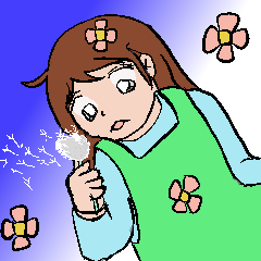 [LINEスタンプ] フラワーショップの華ちゃん