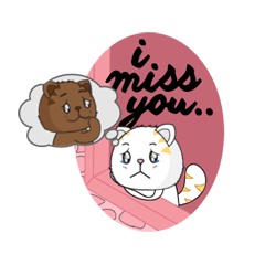 [LINEスタンプ] Vanilla ＆ Choco (Animated)