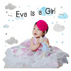 [LINEスタンプ] Eva is a girl 2