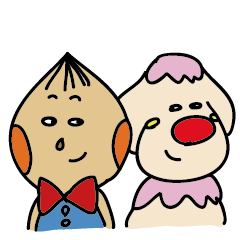 [LINEスタンプ] chestnut man and big nose