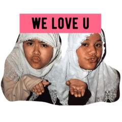 [LINEスタンプ] temen temen ku ngakak so hard