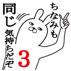 [LINEスタンプ] ちなみが使う面白名前スタンプ3