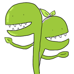 [LINEスタンプ] Life of Venus Flytrap
