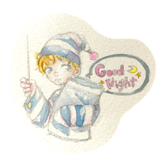 [LINEスタンプ] Seems like an American illustration.
