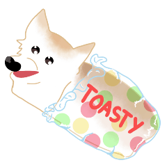 [LINEスタンプ] Toasty Dog Bread