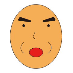 [LINEスタンプ] 丸顔爺さん