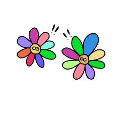 [LINEスタンプ] カラフルフラワー