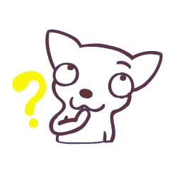 [LINEスタンプ] 片眉！白いチワワンのありがちなスタンプ