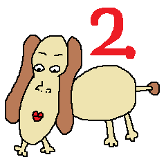 [LINEスタンプ] ピーナッツ犬2