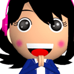 [LINEスタンプ] Sister Music 3D Eng