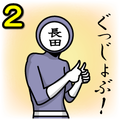 [LINEスタンプ] 名字マンシリーズ「長田マン2」