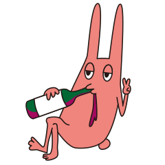 [LINEスタンプ] 呑んだくれうさぎ 2