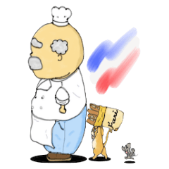[LINEスタンプ] パン屋さん達