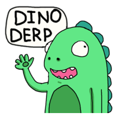 [LINEスタンプ] Dino Derp