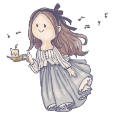 [LINEスタンプ] 幽霊少女オルフィー