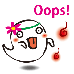 [LINEスタンプ] Cute ghost ＆ fireballs 2