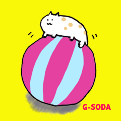 [LINEスタンプ] G-SODA_ネコのぶぶの画像（メイン）