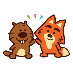 [LINEスタンプ] Foxgie ＆ Beave