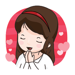 [LINEスタンプ] Nong Sookjai - Happy Girl
