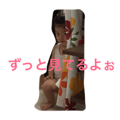 [LINEスタンプ] 2歳児Girlのひとコマの画像（メイン）
