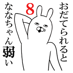 [LINEスタンプ] ななちゃんが使う面白名前スタンプ8