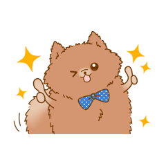 [LINEスタンプ] ポンポメ犬のレン君 Vol．3