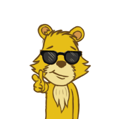 [LINEスタンプ] Fox, Crab, Lion, Owl and Turtle