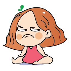 [LINEスタンプ] Orange Hair Diverse Emotions