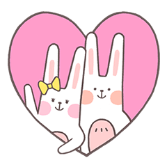 [LINEスタンプ] Cute rabbit dduni