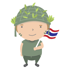 [LINEスタンプ] Cutie Soldier