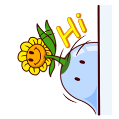 [LINEスタンプ] Droplet ＆ Sunflower
