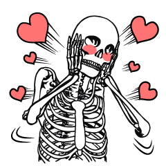 [LINEスタンプ] 愉快なガイコツ達