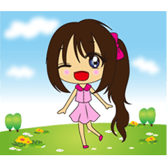 [LINEスタンプ] sweet-little girl