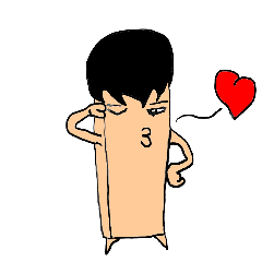 [LINEスタンプ] Matchstick man's life