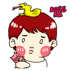 [LINEスタンプ] Boss BB very cute