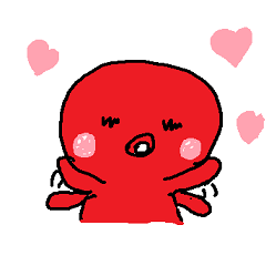 [LINEスタンプ] 可愛すぎるタコ