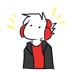 [LINEスタンプ] guy with headphone