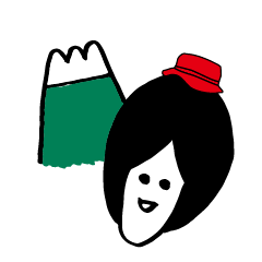 [LINEスタンプ] 中分けハッちゃん山へ行く