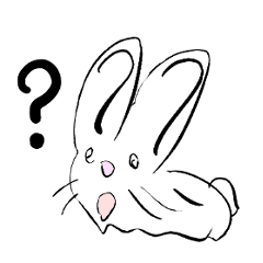 [LINEスタンプ] 不安定なウサギ