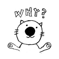 [LINEスタンプ] 鉛筆猫 / 5W3H