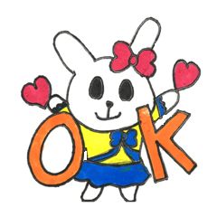 [LINEスタンプ] ラビうさ