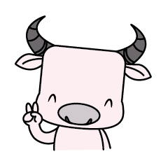 [LINEスタンプ] mini white buffalo
