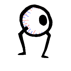 [LINEスタンプ] 眼球くん