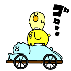 [LINEスタンプ] くまとかトリとか犬とか その3