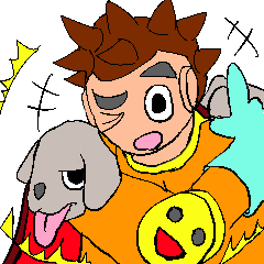 [LINEスタンプ] 隣のウザ男くん（脳内ヒーローVer.）