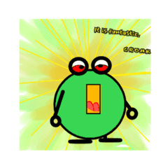 [LINEスタンプ] A croak frog is waiting for your concern