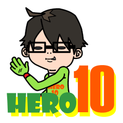 [LINEスタンプ] HERO10(ヒーローTEN)の画像（メイン）