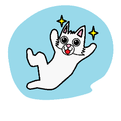 [LINEスタンプ] White dog sora